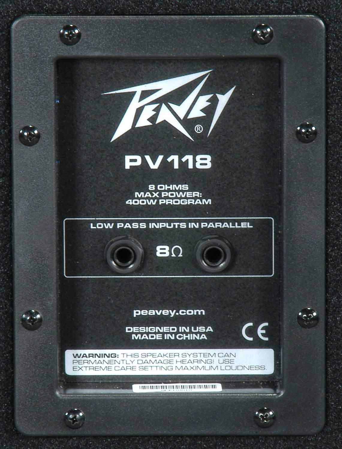 Peavey PV118 18-Inch 400W Passive Subwoofer - PSSL ProSound and Stage Lighting