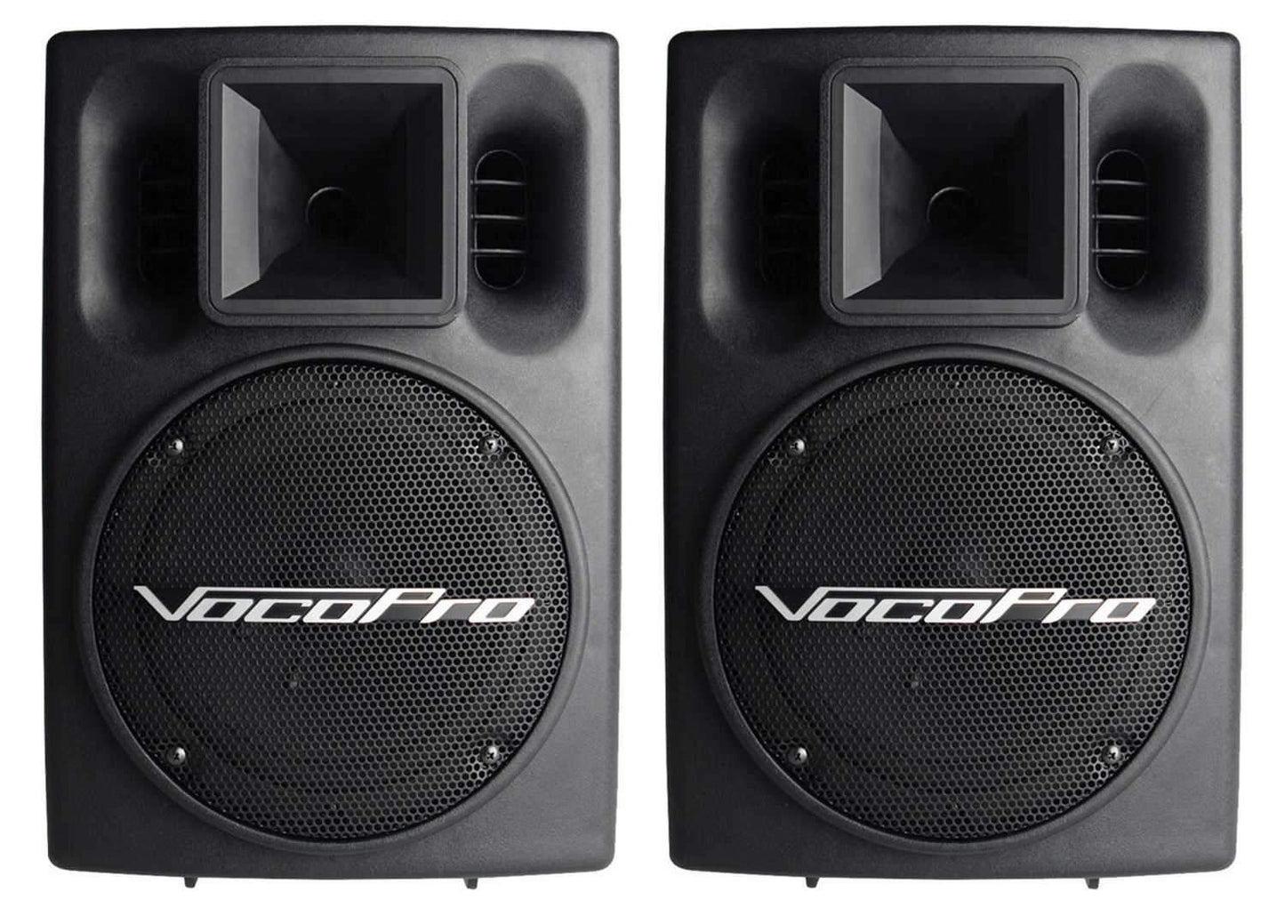 VocoPro PV-802 Pro 400W Powered Speakers (Pair) - PSSL ProSound and Stage Lighting