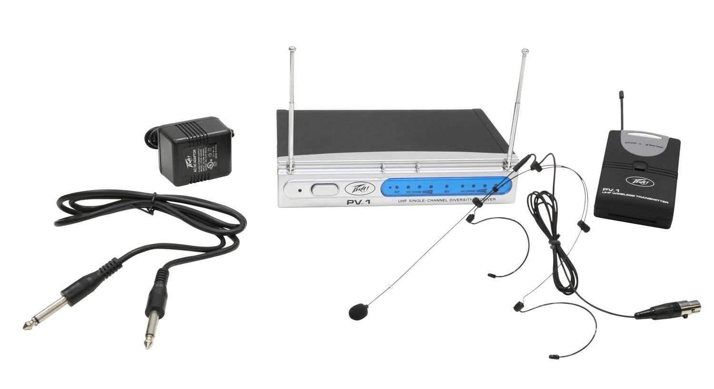 Peavey PV1 U1 UHF Wireless Headset Mic System - PSSL ProSound and Stage Lighting