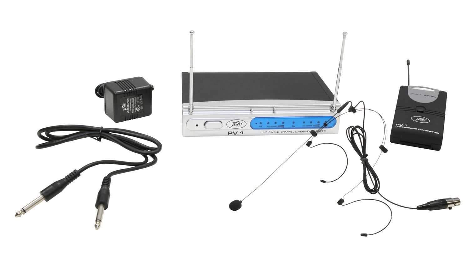 Peavey PV1 U1 UHF Wireless Headset Mic System - PSSL ProSound and Stage Lighting