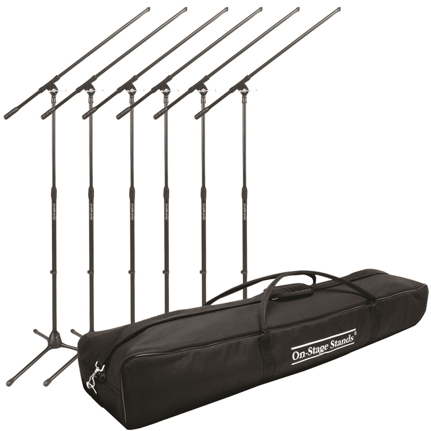 Six Microphone Stand Plus Road Bag Bonus Pack - PSSL ProSound and Stage Lighting