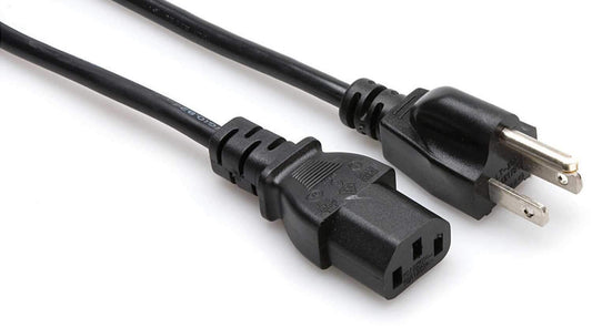 Power Cord Grounded 3-Wire IEC 18 AWG 3Ft - PSSL ProSound and Stage Lighting