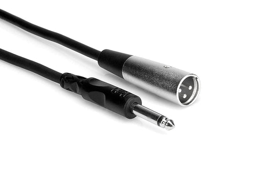 Hosa PXM-102 Interconnect Cable 1/4 TS to XLR (M) 2Ft - PSSL ProSound and Stage Lighting