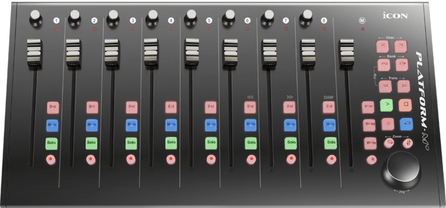 Icon Pro Audio Platform M-Plus Desktop DAW Controller with Platform D Display - ProSound and Stage Lighting