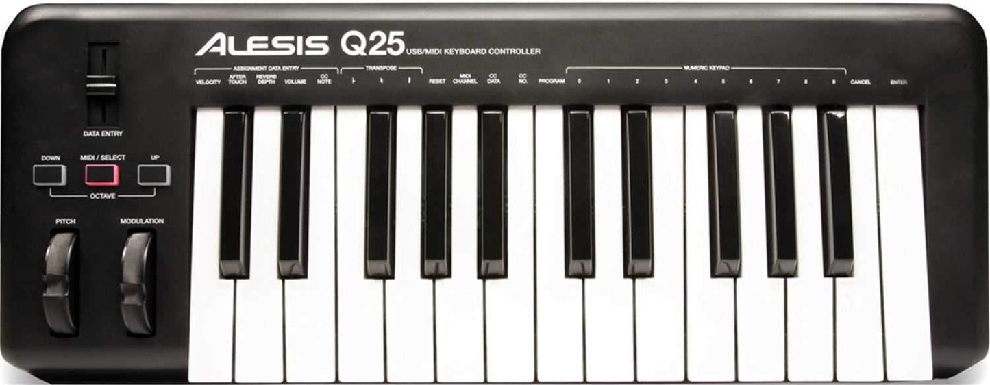 Alesis Q25 Keyboard Controller with USB & MIDI - PSSL ProSound and Stage Lighting