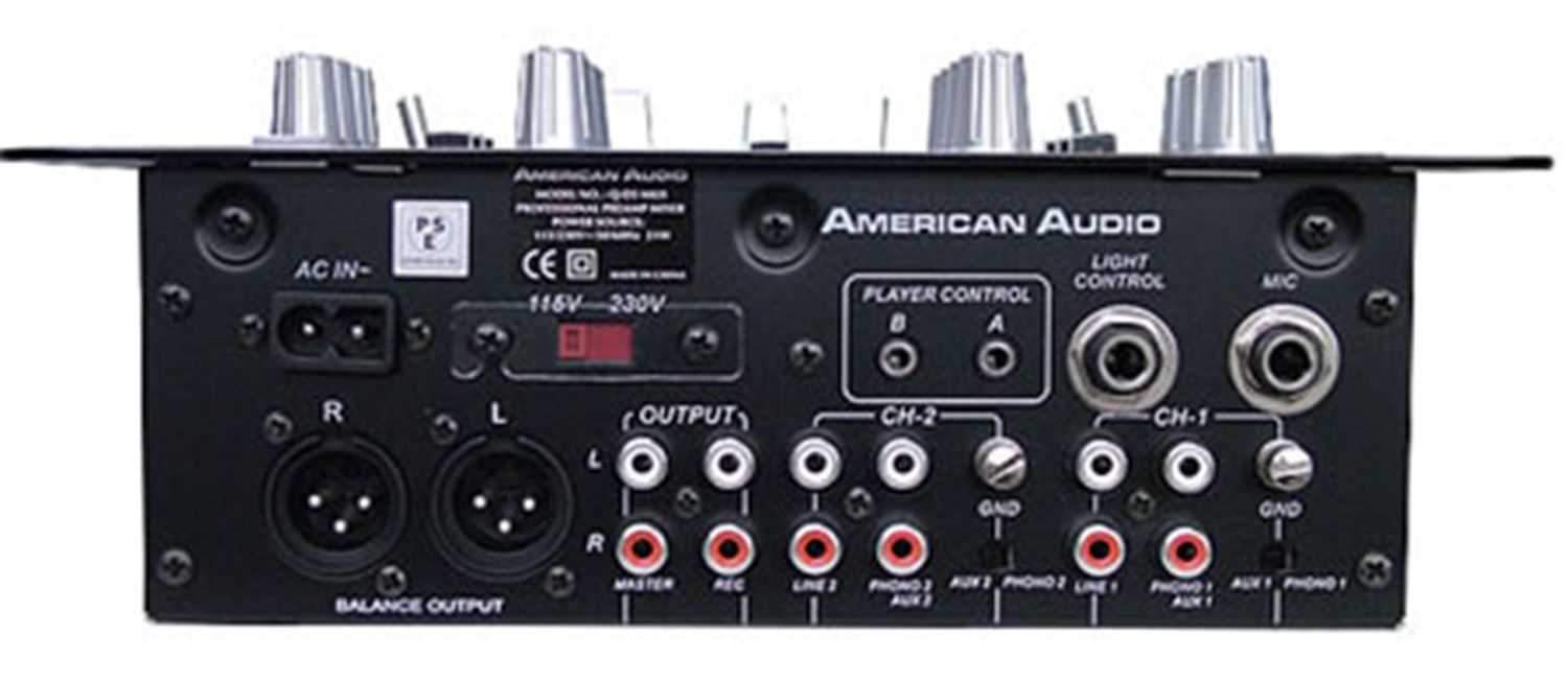American Audio QD5Mk201 Two Channel Mixer - PSSL ProSound and Stage Lighting
