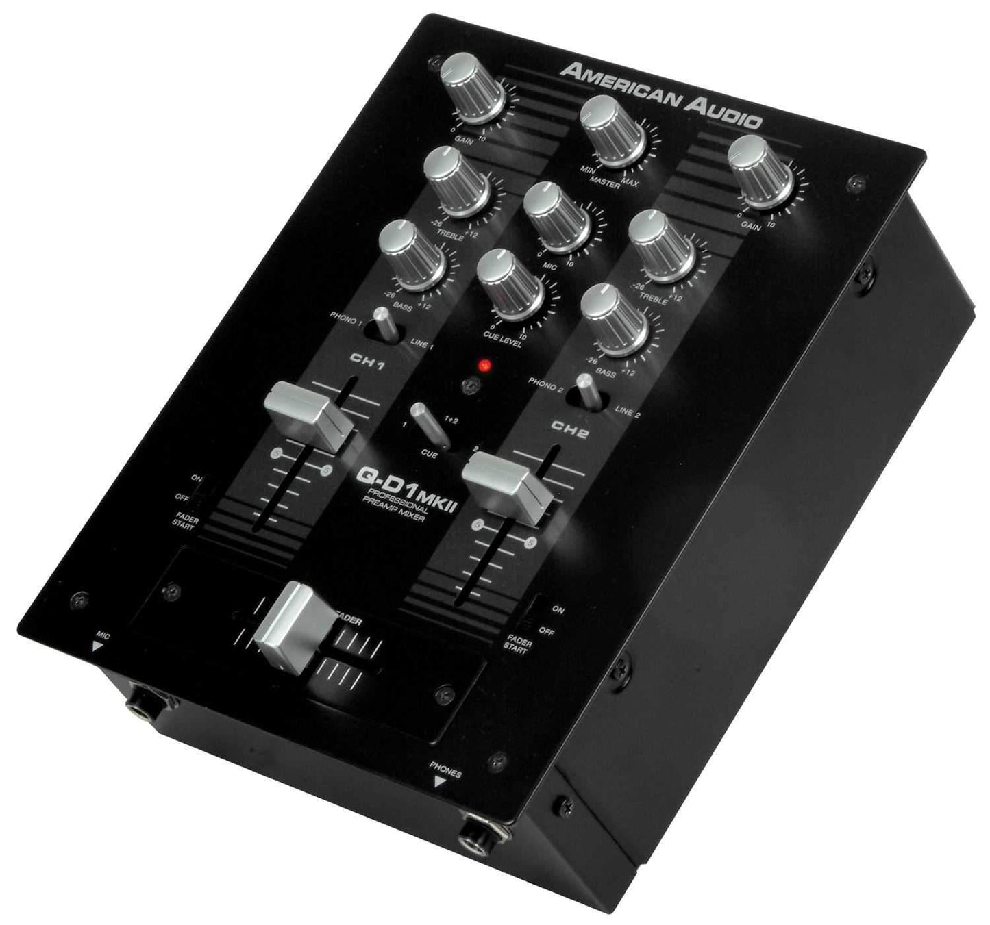 American Audio Q-D1 MKII 2-Channel DJ Mixer - PSSL ProSound and Stage Lighting