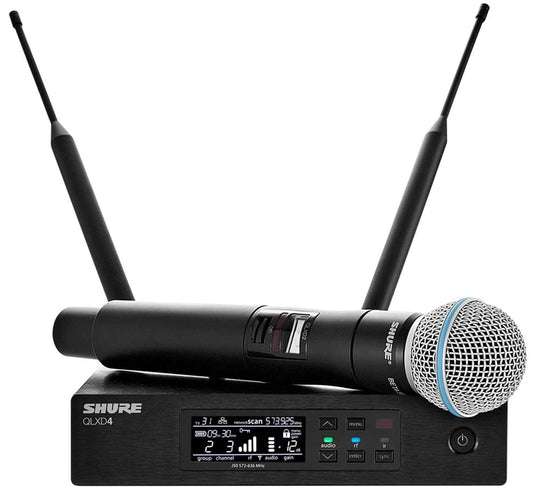 Shure QLXD Wireless Handheld Mic Sys with Beta58 H50 - PSSL ProSound and Stage Lighting