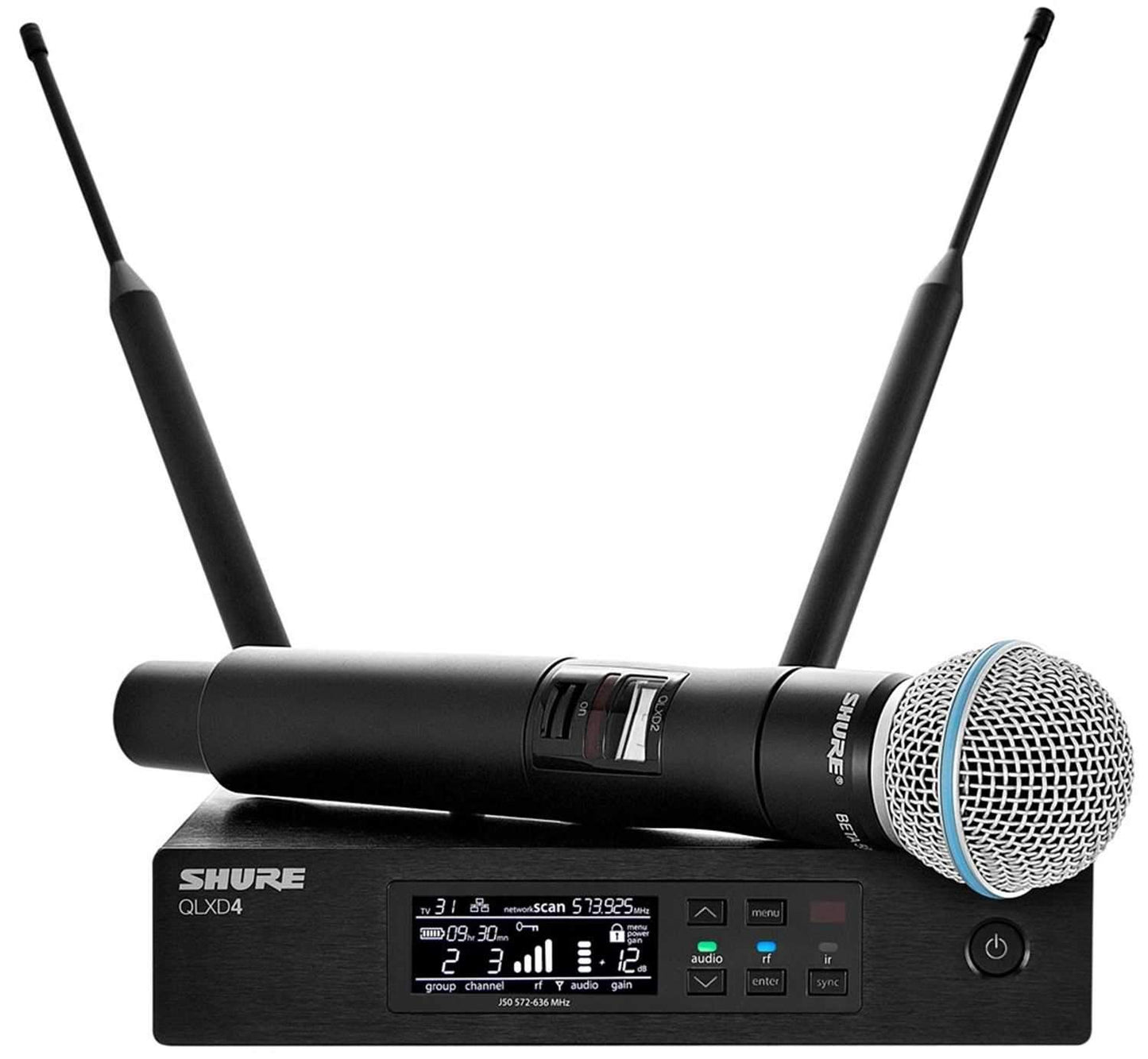 Shure QLXD Wireless Handheld Mic Sys with Beta58 V50 - PSSL ProSound and Stage Lighting