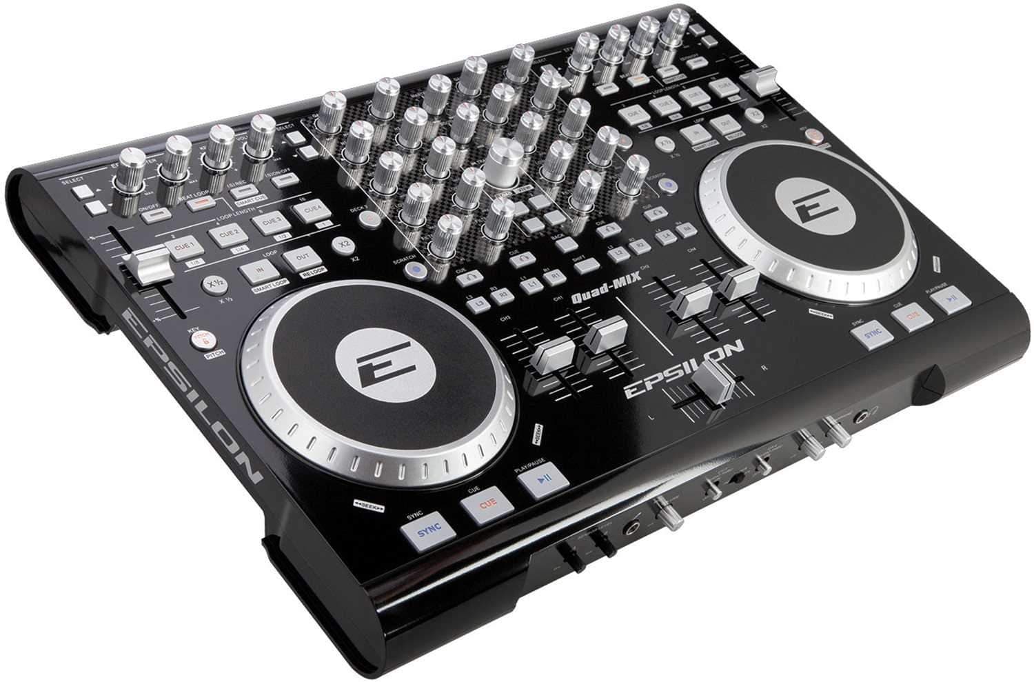 Epsilon QUAD-MIX 4 Deck 4 Ch DJ Controller - PSSL ProSound and Stage Lighting