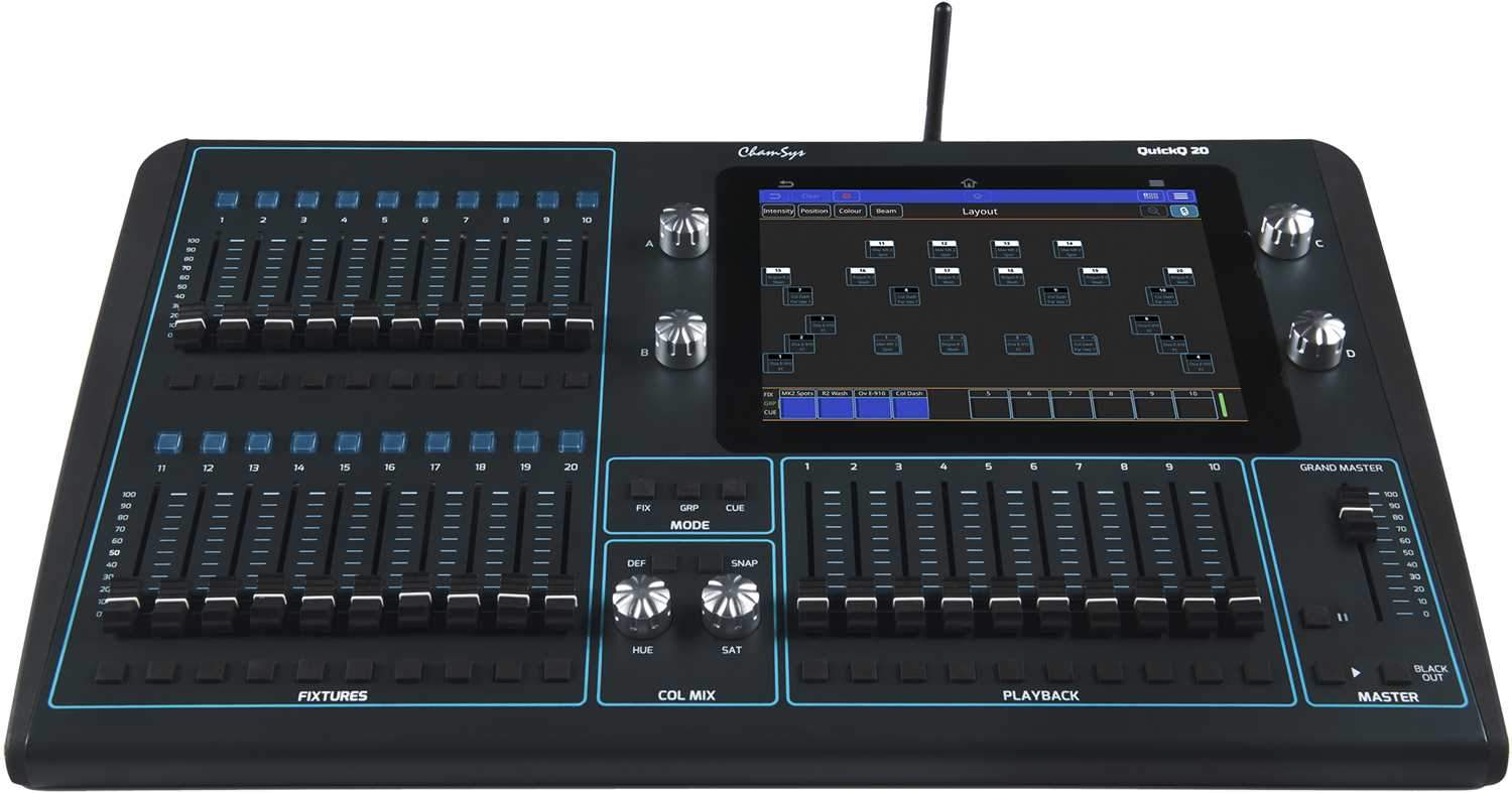ChamSys QuickQ 20 2-Universe Compact Lighting Console - PSSL ProSound and Stage Lighting