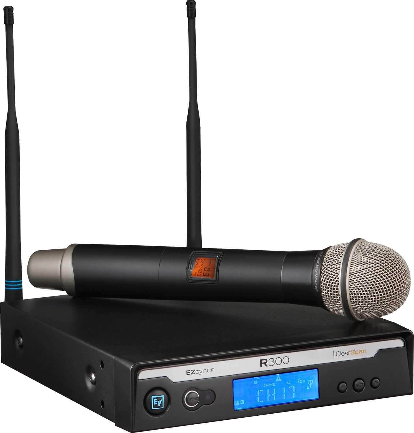 Electro-Voice R300-HD-B Handheld Wireless System with Case - PSSL ProSound and Stage Lighting