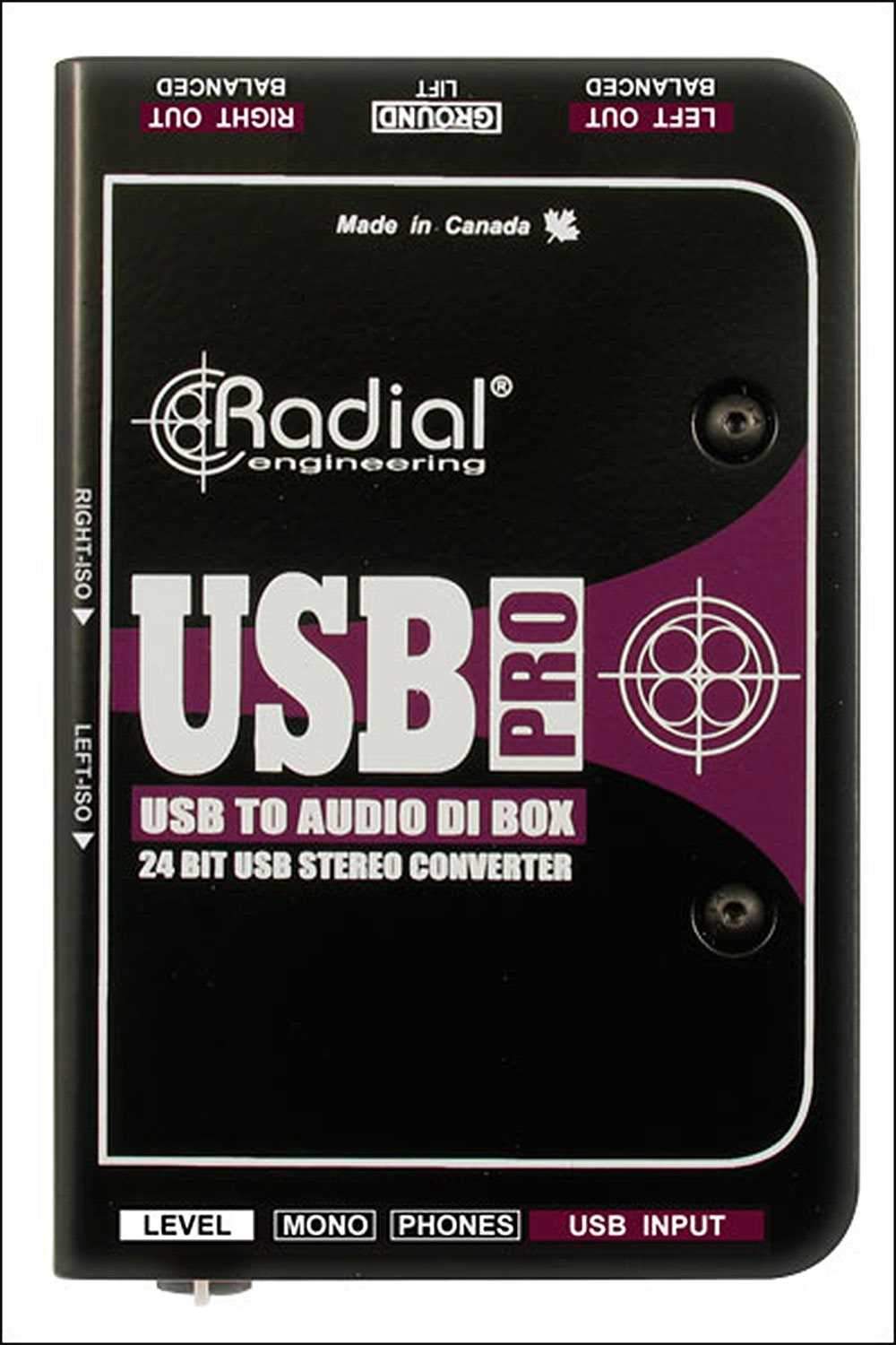 Radial Engineering USB-Pro Digital Stereo DI - PSSL ProSound and Stage Lighting