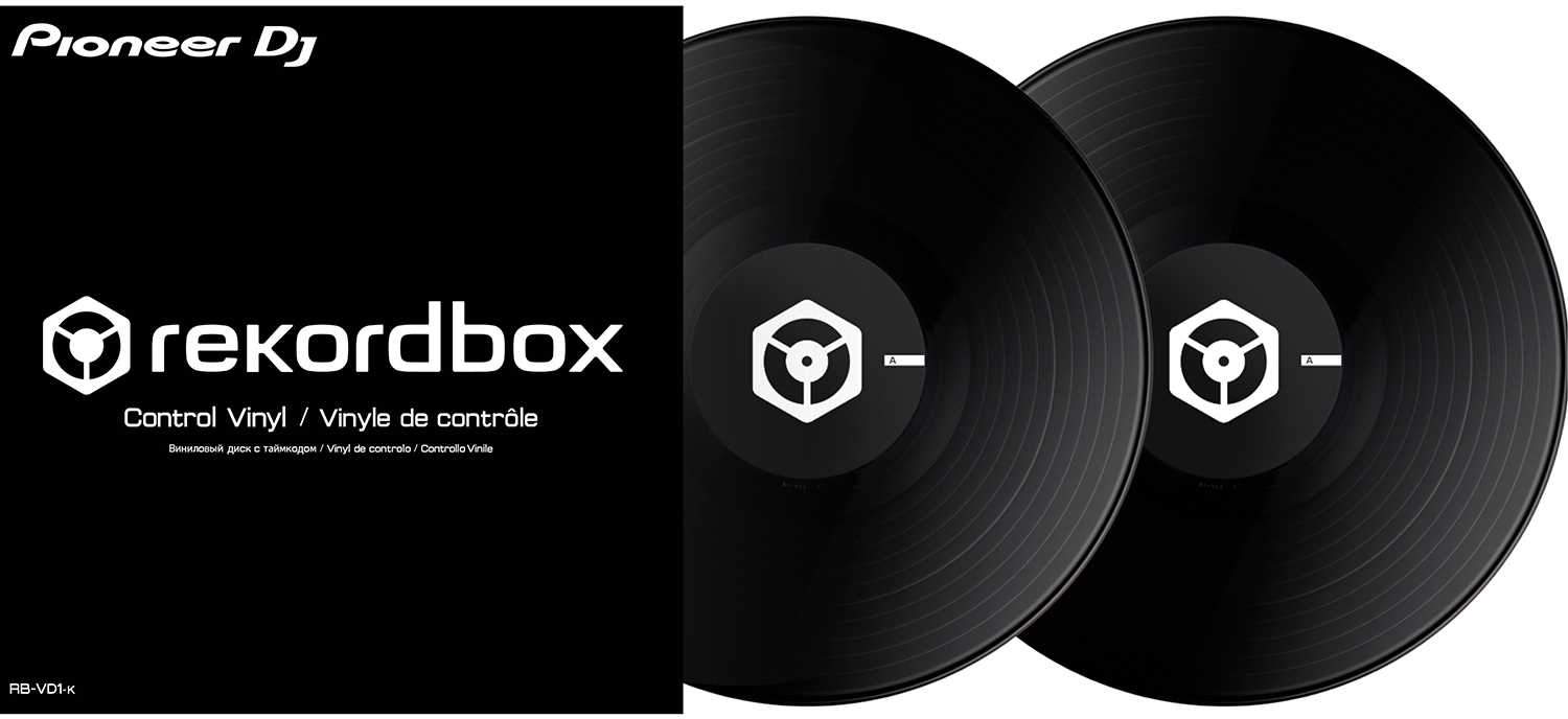 Pioneer DJ RB-VD1-K Control Vinyl for rekordbox DJ Double Black Pack - PSSL ProSound and Stage Lighting
