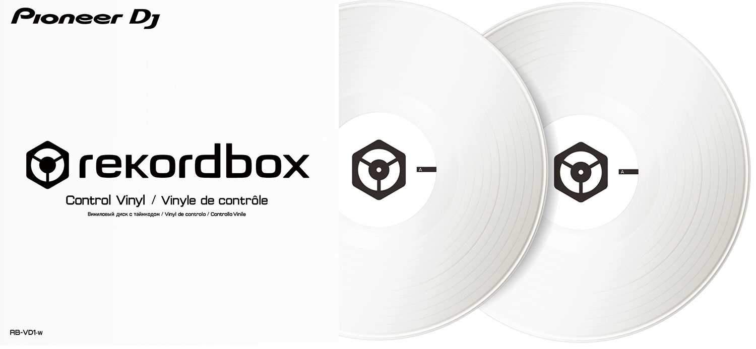 Pioneer DJ RB-VD1-W Control Vinyl for rekordbox DJ Double White Pack - PSSL ProSound and Stage Lighting