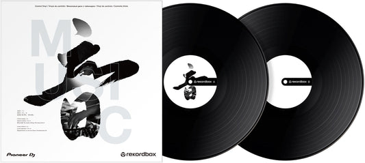 Pioneer DJ RB-VD2-K Control Vinyl Pair - Black - ProSound and Stage Lighting
