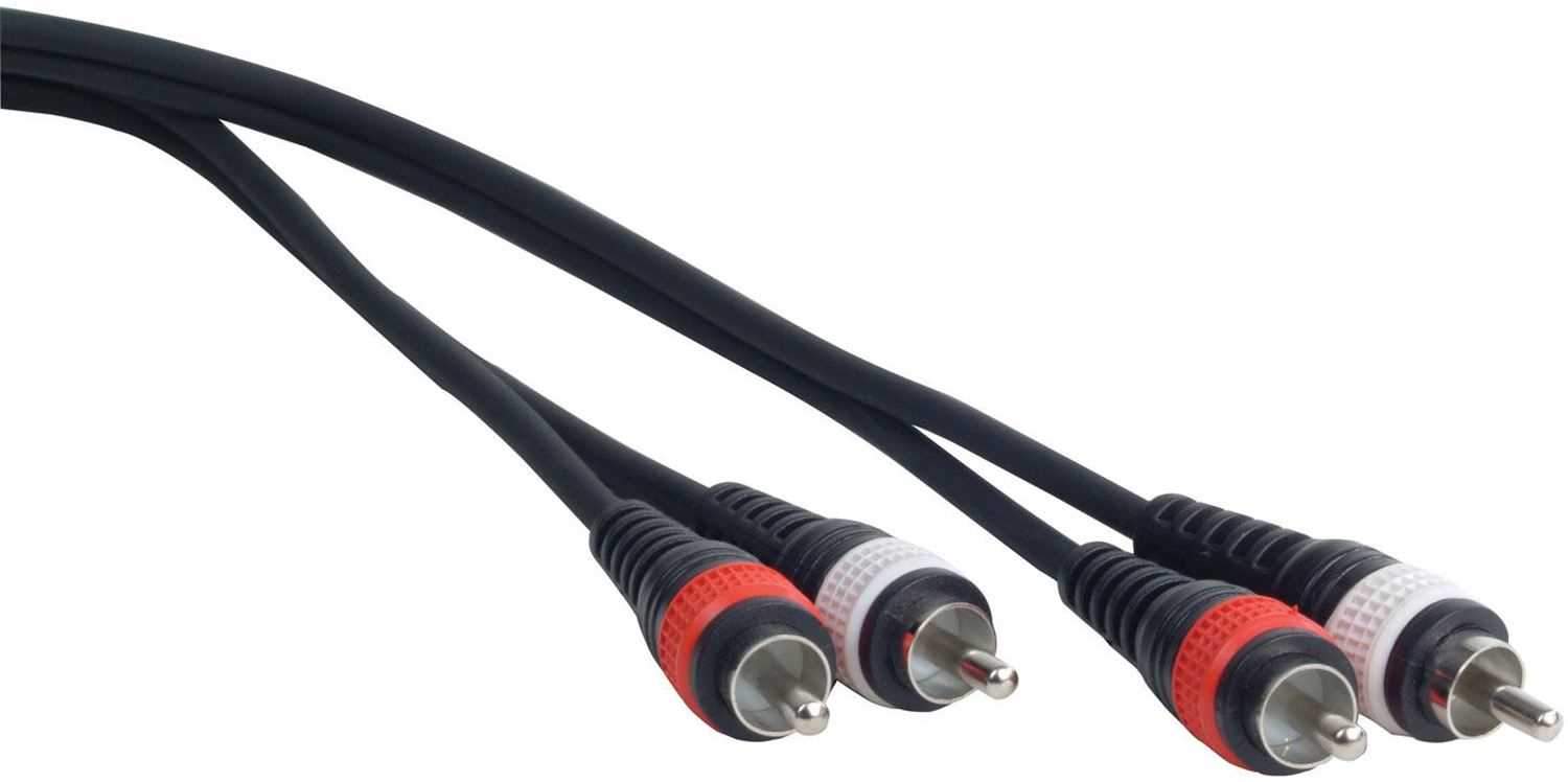 Accu-Cable RC3 3Ft Dual RCA to Dual RCA PA Cable - PSSL ProSound and Stage Lighting