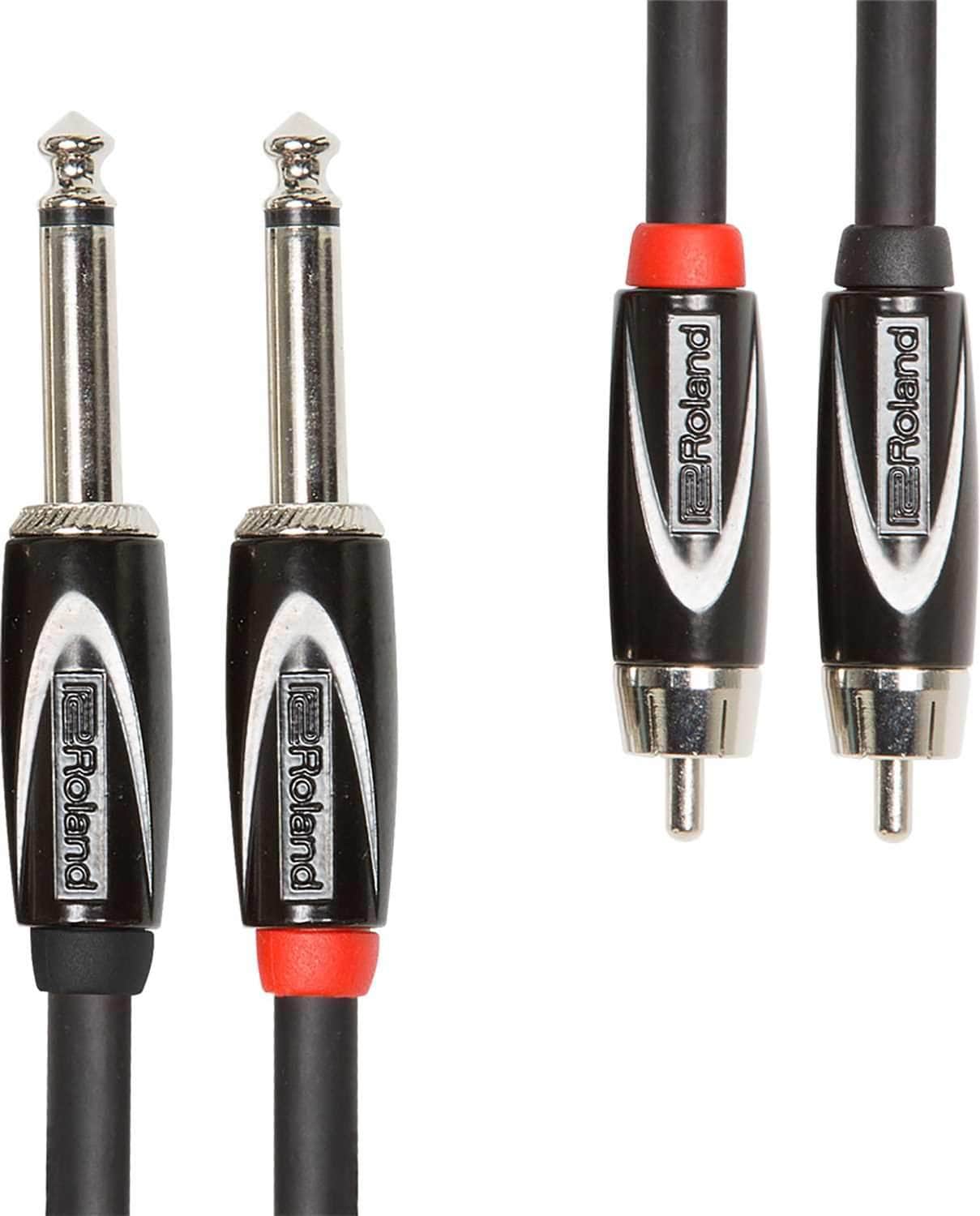 Roland RCC-15-2R28 15ft Dual RCA to1/4-inch Cables - PSSL ProSound and Stage Lighting