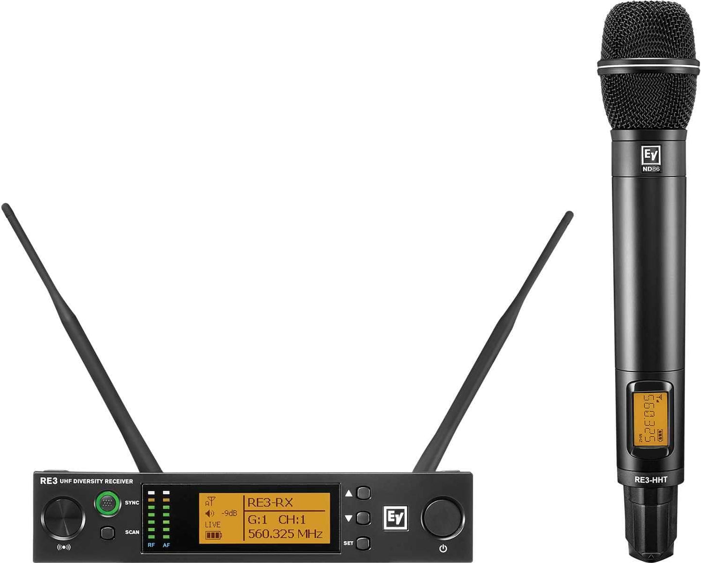 Electro-Voice RE3 ND86 5H Wireless Handheld Mic Set - PSSL ProSound and Stage Lighting