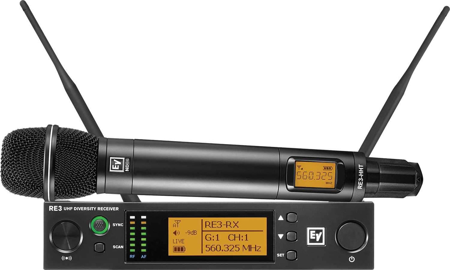 Electro-Voice RE3 ND86 5L Wireless Handheld Mic Set - PSSL ProSound and Stage Lighting