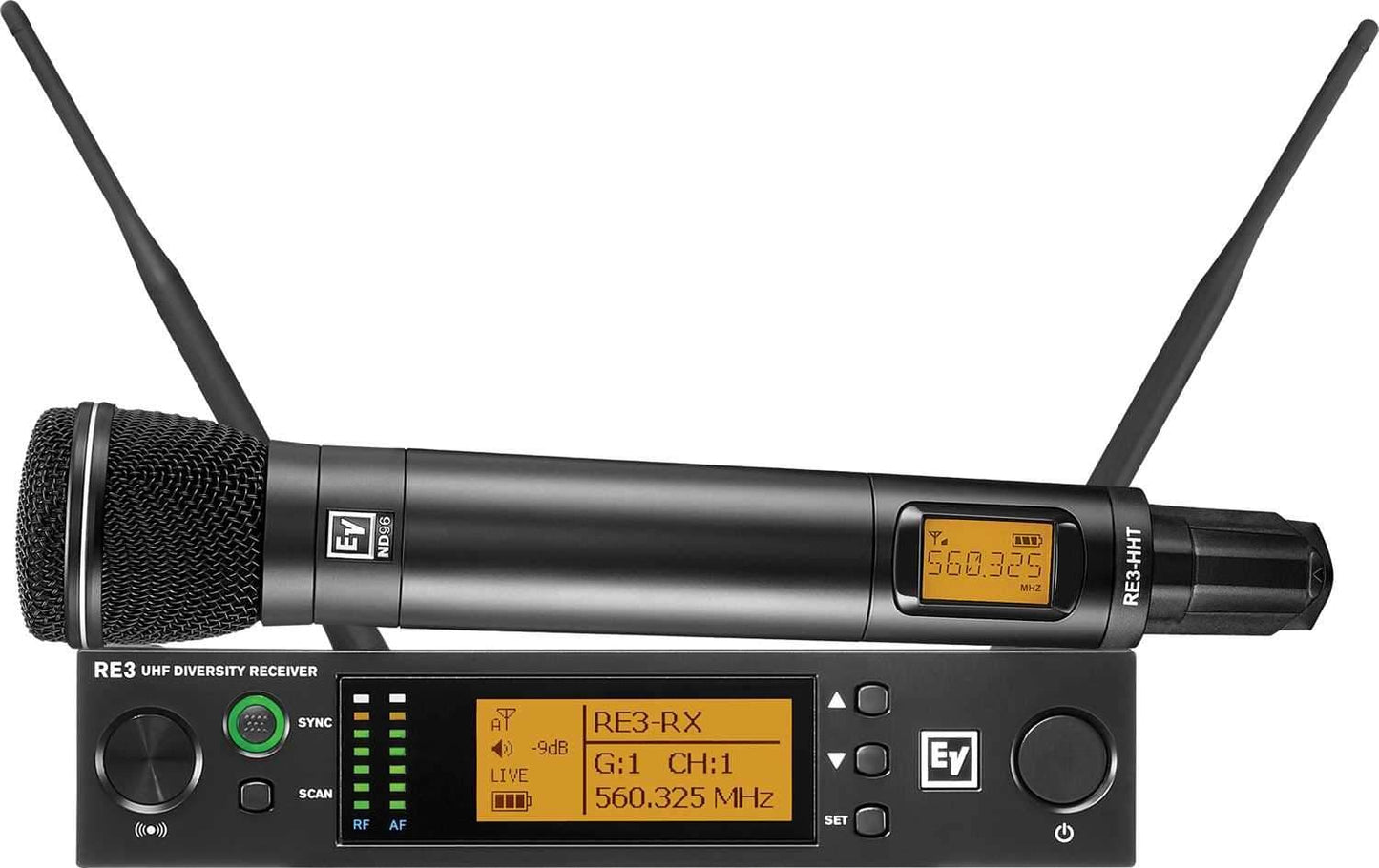Electro-Voice RE3 ND96 5H Wireless Handheld Mic Set - PSSL ProSound and Stage Lighting