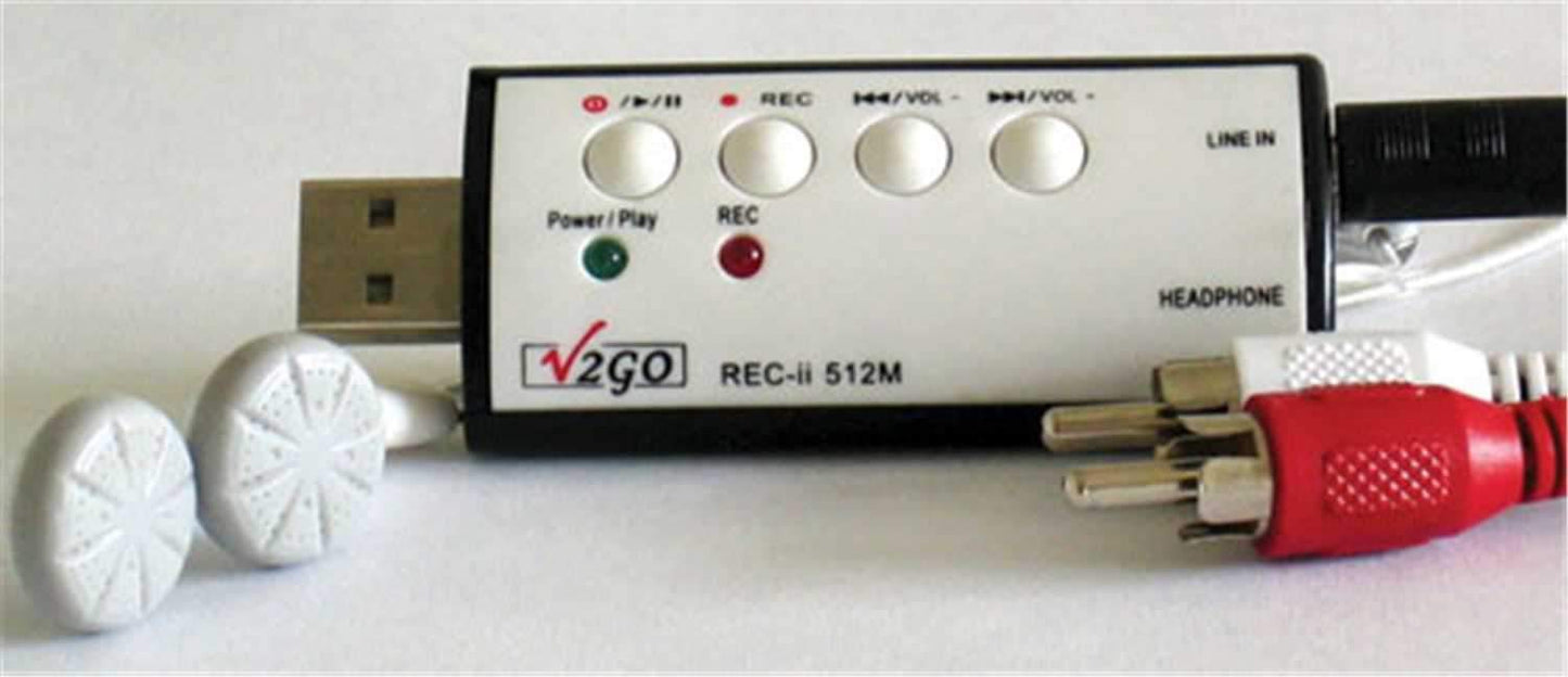 V2Go Digital Line-In Music Recorder / Player - PSSL ProSound and Stage Lighting