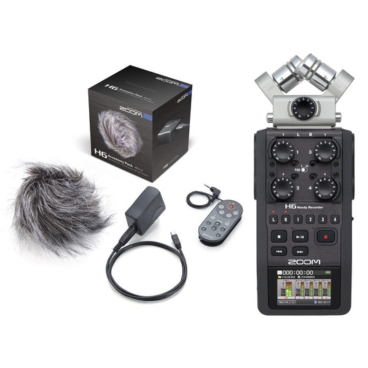 Zoom H6 Portable Field Recorder & Accessory Pack - PSSL ProSound and Stage Lighting