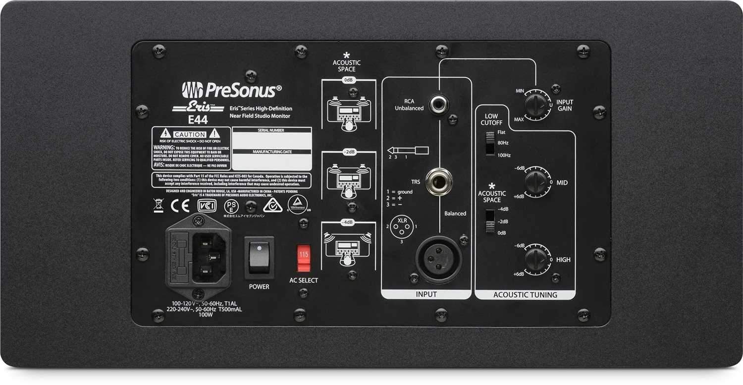 PreSonus Eris E44 Complete Studio Monitors Kit - PSSL ProSound and Stage Lighting