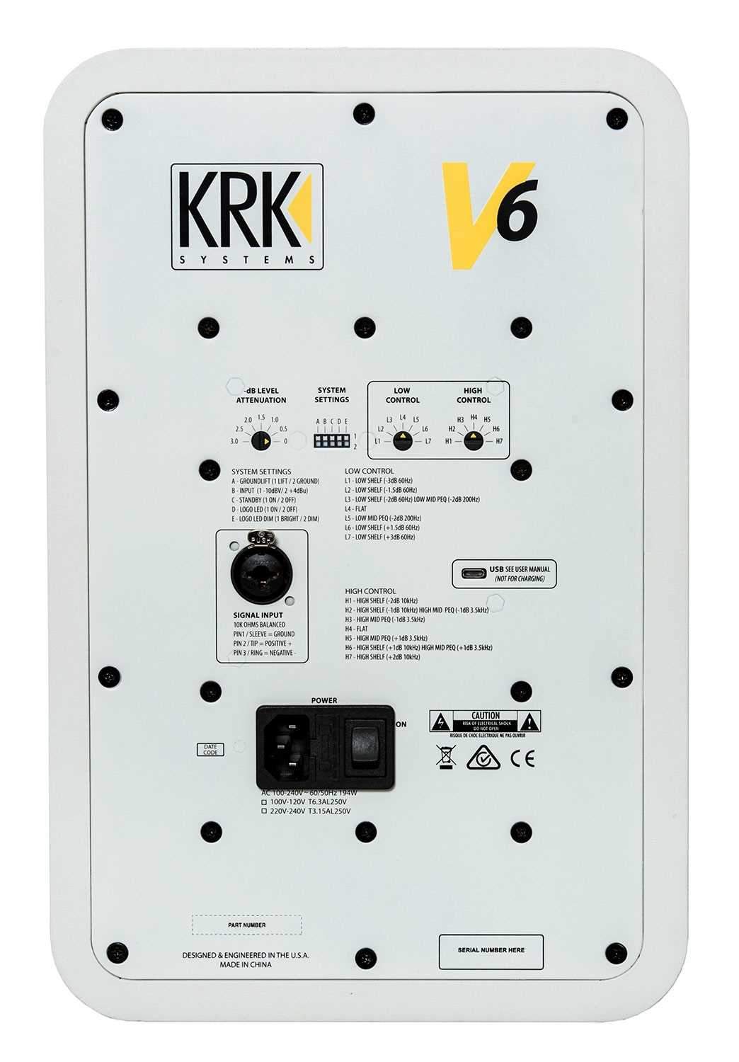 KRK V Series 4 White Noise 6-Inch Studio Monitors Kit - PSSL ProSound and Stage Lighting