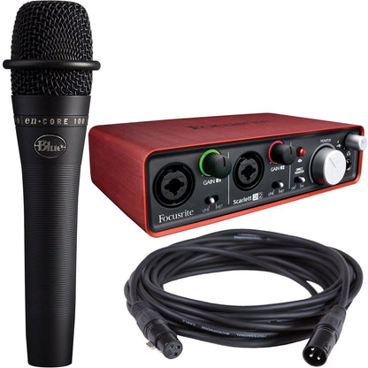 Focusrite Scarlett 2i2 USB Audio Interface with Blue enCore 100i Mic - PSSL ProSound and Stage Lighting