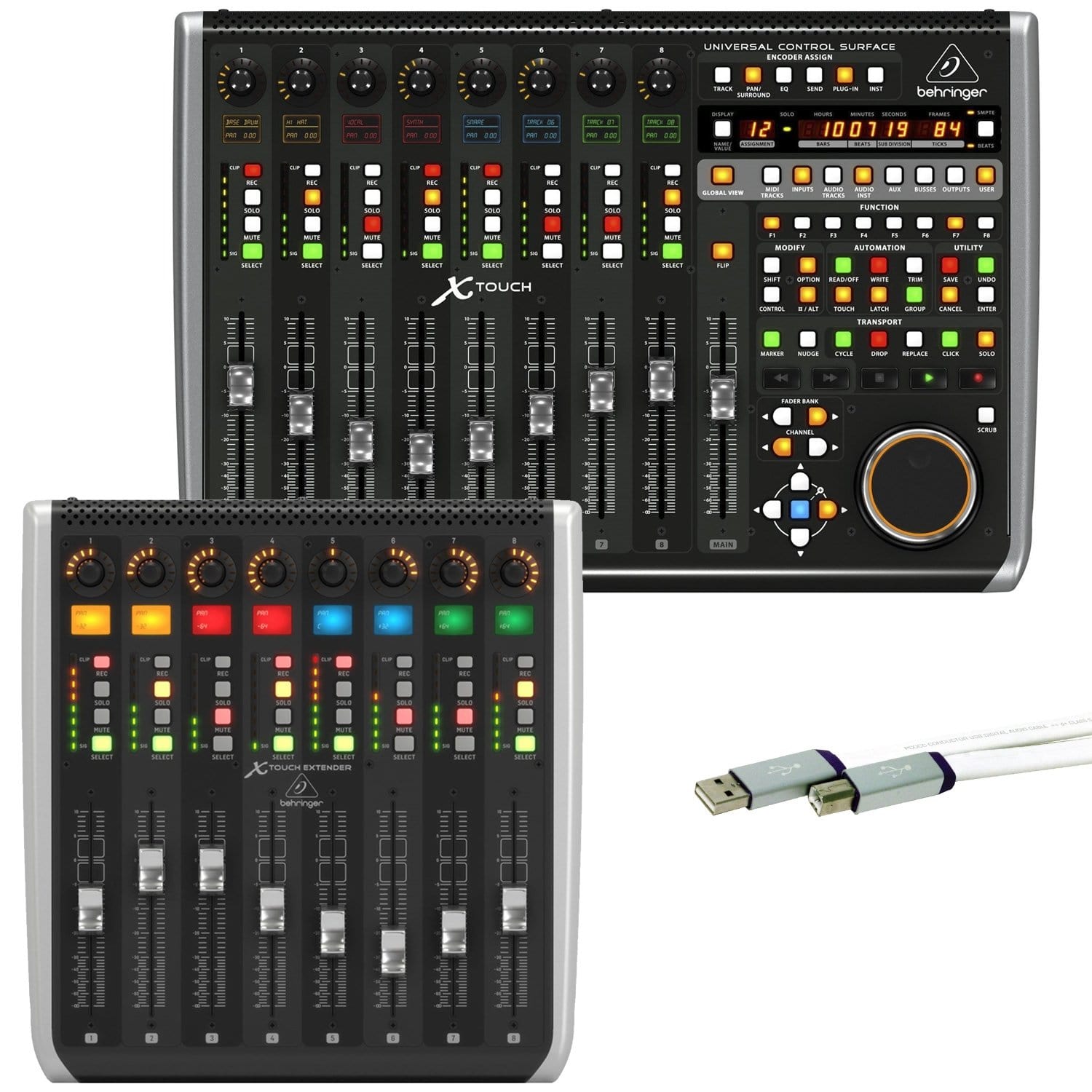 PSSL　X-Touch　ProSound　Extender　Behringer　Stage　Control　X-Touch　Surface　and　USB　with　Lighting