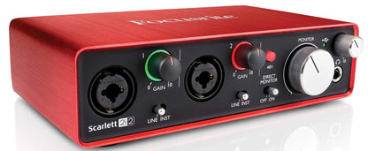 JBL LSR308 Monitors with Focusrite Scarlett 2i2 Audio Interface & SP-1 Mic - PSSL ProSound and Stage Lighting