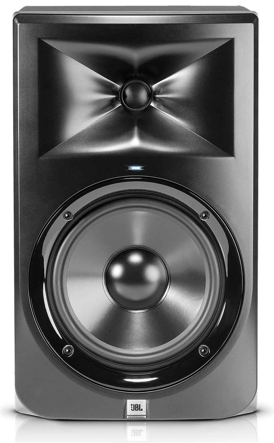 JBL LSR308 8" Powered Studio Monitors with Stands and Cables - PSSL ProSound and Stage Lighting
