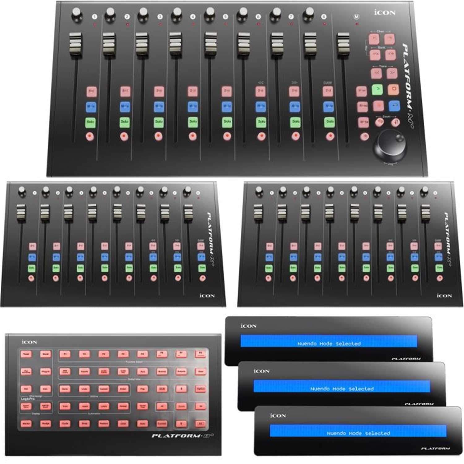 Icon Platform M-Plus Desktop DAW Control Surface Large Extender Package - PSSL ProSound and Stage Lighting