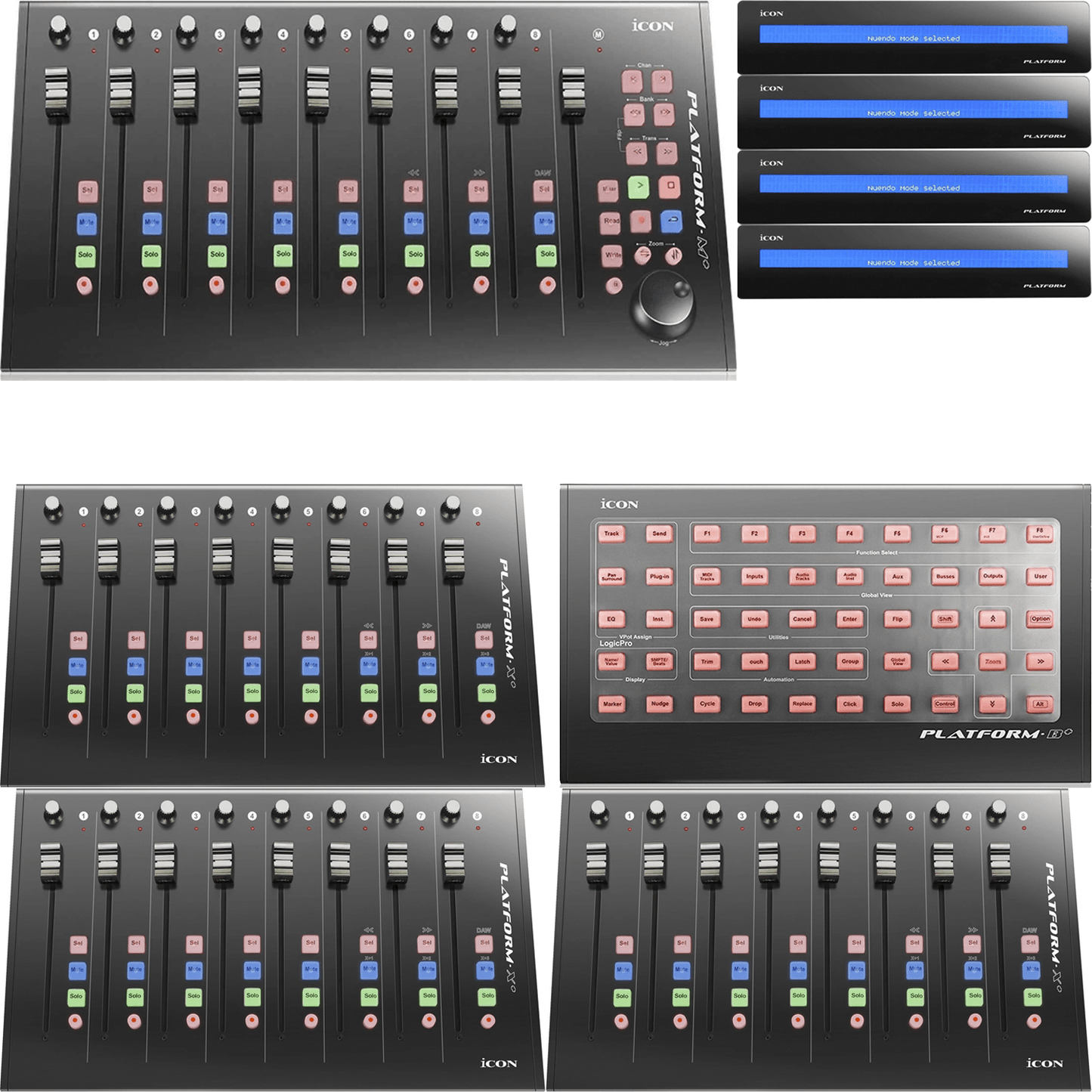Icon Platform M-Plus Desktop DAW Controller XL Display Package - PSSL ProSound and Stage Lighting