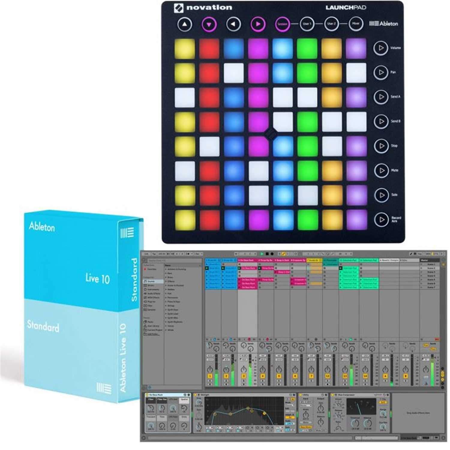 Novation Launchpad S MK2 USB Controller for Ableton with Live Software - PSSL ProSound and Stage Lighting
