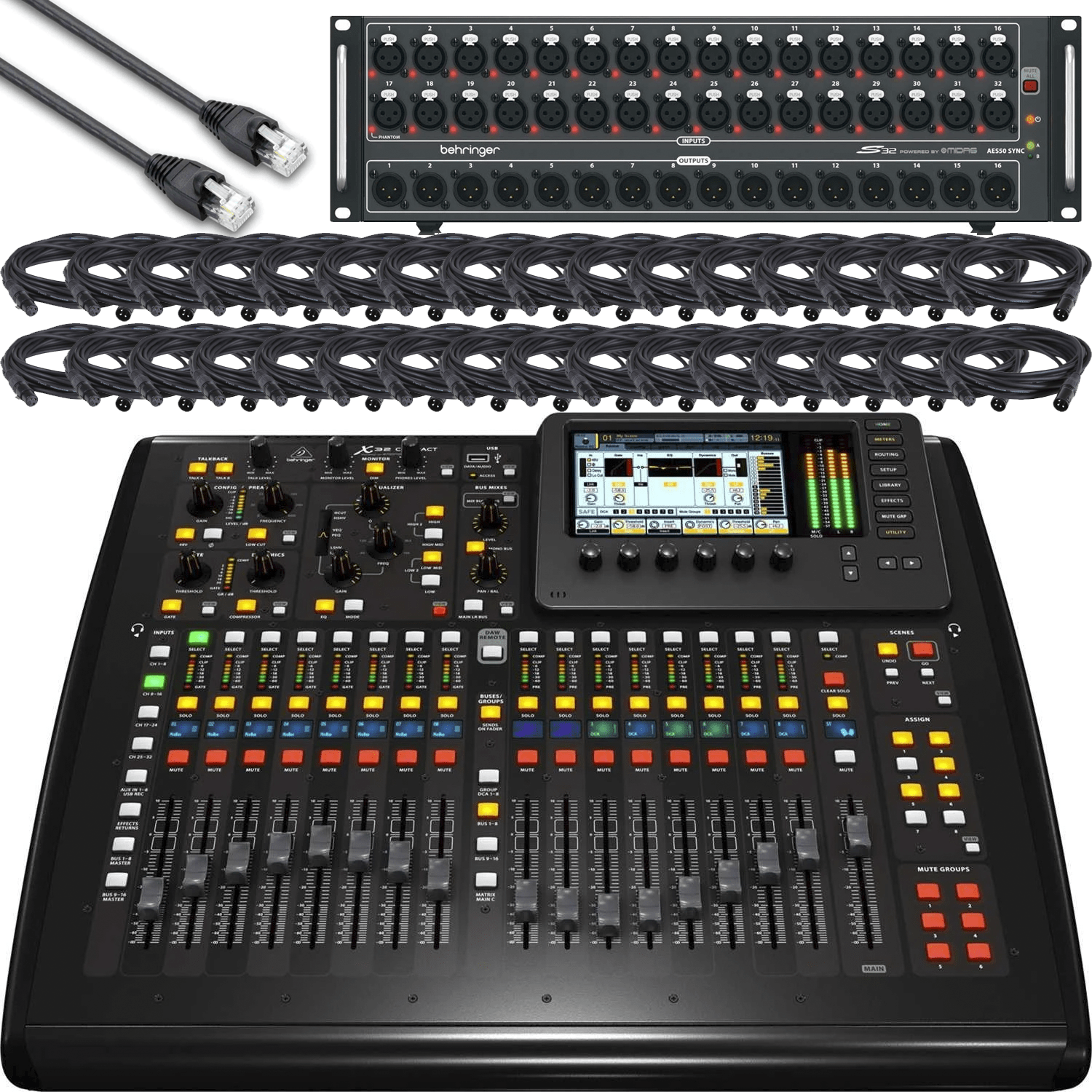 Behringer X32 Compact & S32 Stage Box Bundle - PSSL ProSound and Stage Lighting