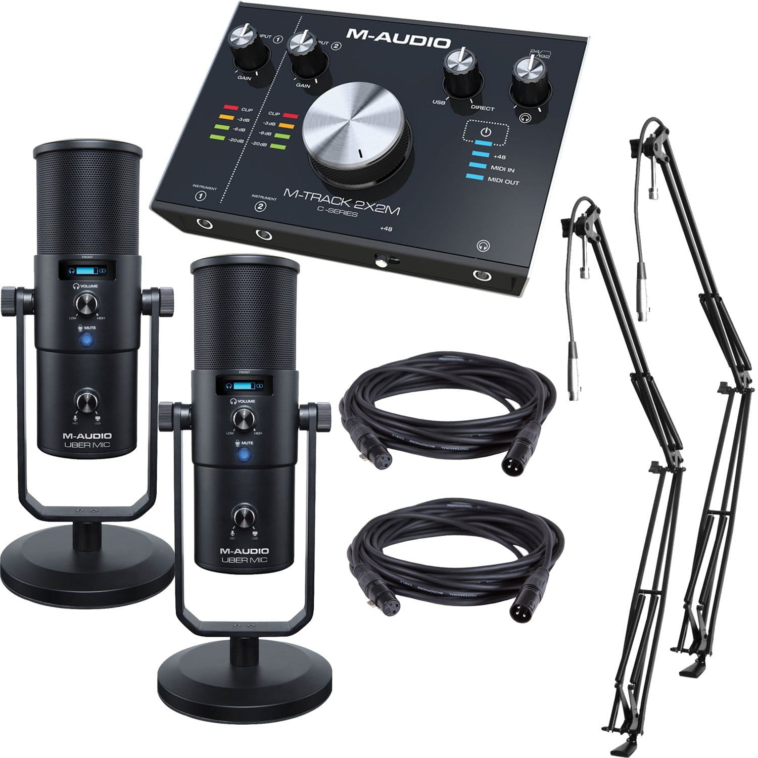 M-Audio Uber Mic & M-Track C-Series Dual Podcast - PSSL ProSound and Stage Lighting
