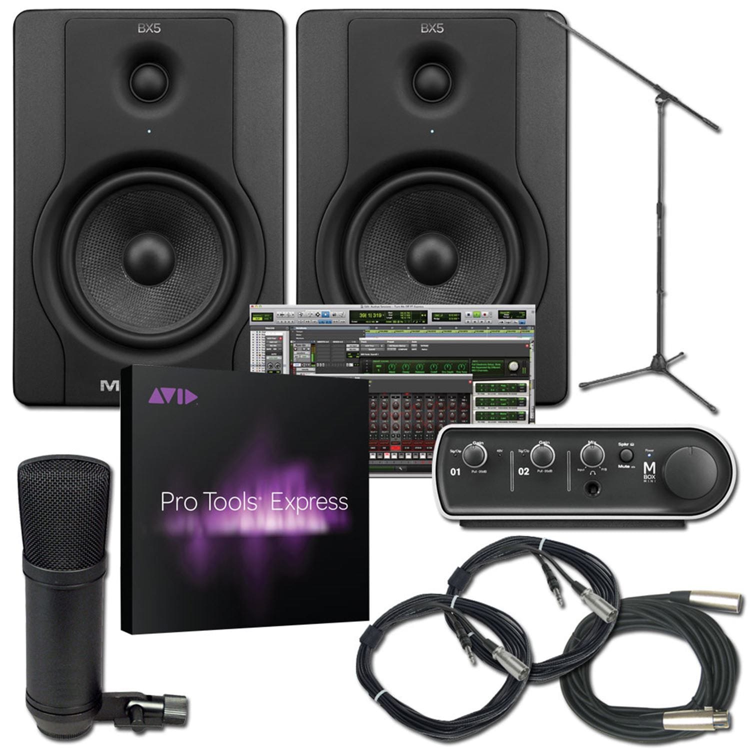 Protools Express MBox 3 Mini Recording Package - PSSL ProSound and Stage Lighting