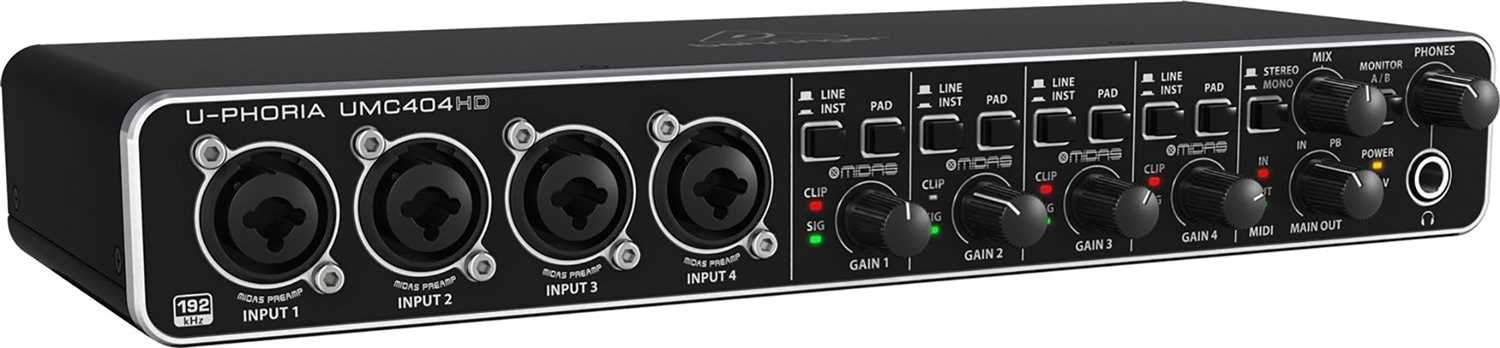 Behringer UMC 404HD USB Audio Interface with Cables - PSSL ProSound and Stage Lighting