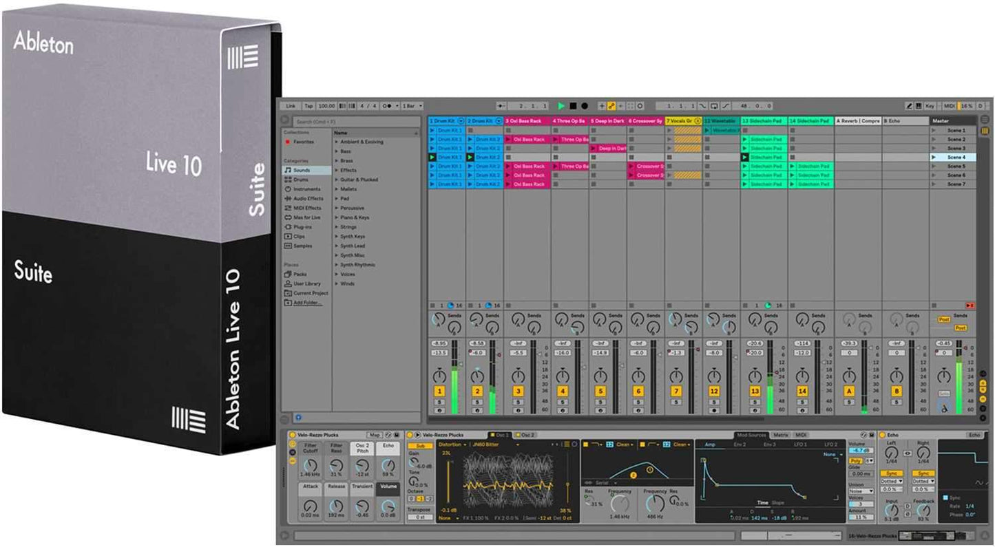 Ableton PUSH 2 Controller with Live 10 Suite Edition Boxed Software - PSSL ProSound and Stage Lighting