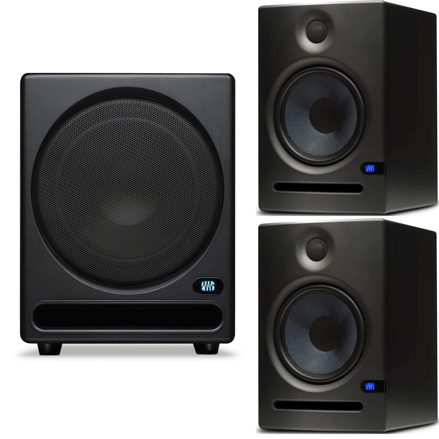 PreSonus Eris E8 8-Inch Studio Monitor Pair with Temblor T10 Subwoofer - PSSL ProSound and Stage Lighting