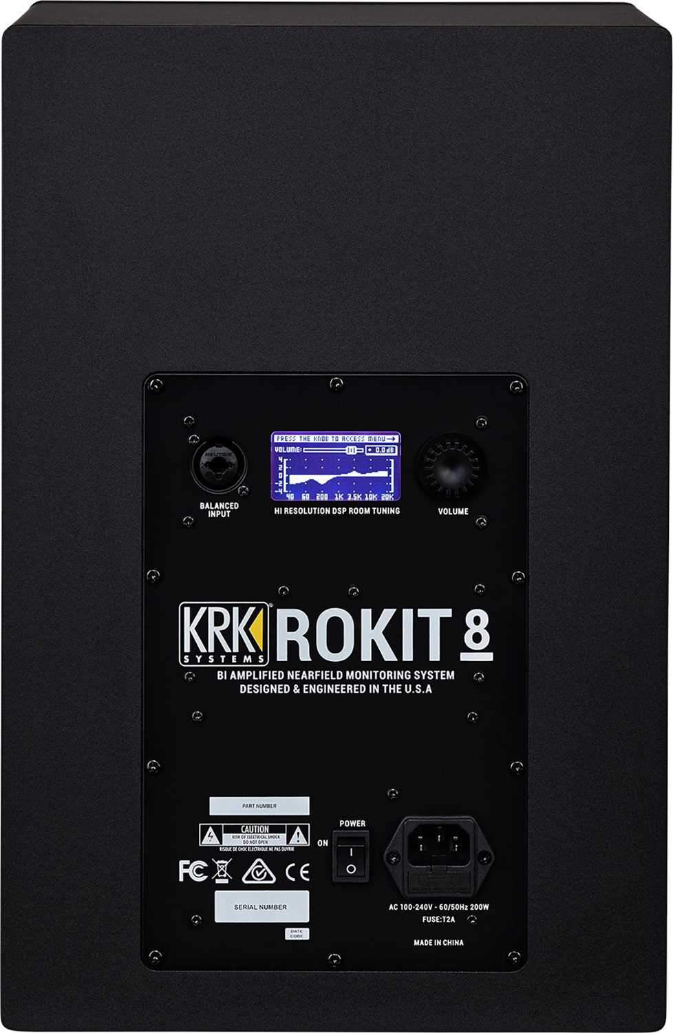 KRK RP8 G4 ROKIT 8-In Powered Studio Monitor Pair - PSSL ProSound and Stage Lighting