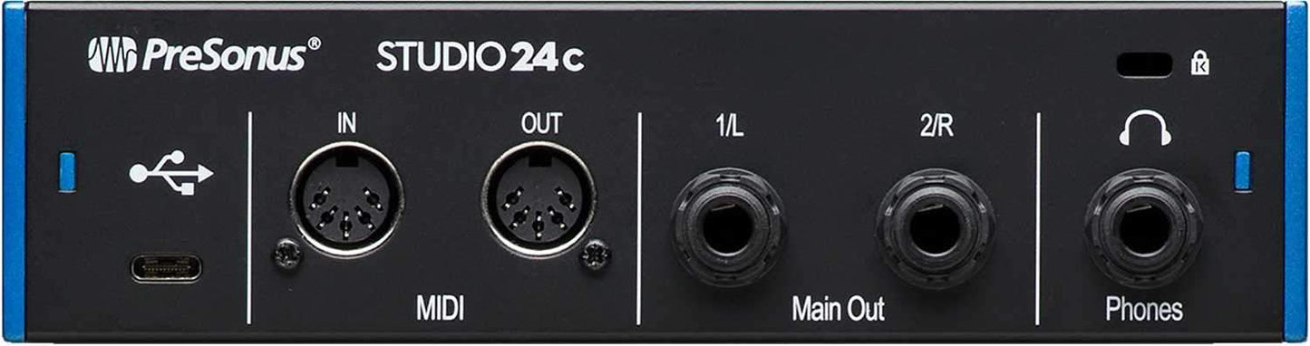 PreSonus Studio 24C 2X2 Interface with Recording Mic - PSSL ProSound and Stage Lighting