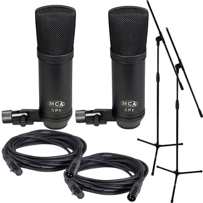 MCA SP-1 Condenser Microphone Stereo Set (2) with Stands & Cables - PSSL ProSound and Stage Lighting