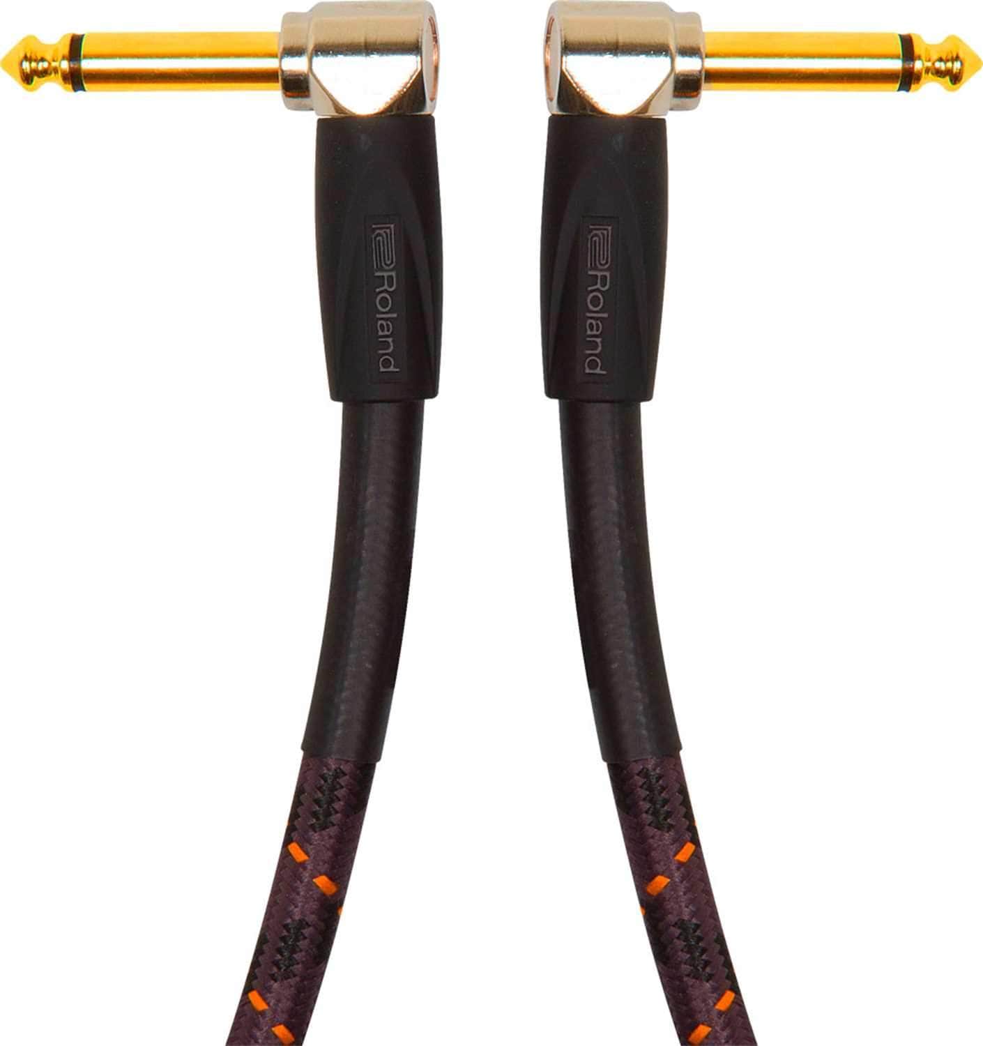 Roland RIC-G3AA 3ft Angled Instrument Cable Gold Series - PSSL ProSound and Stage Lighting