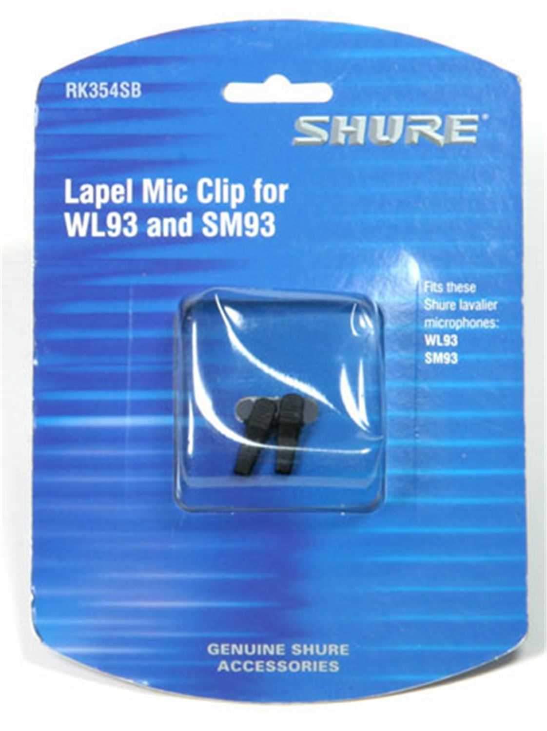 Shure Lavalier Clips for WL93 & SM93 Microphones - PSSL ProSound and Stage Lighting