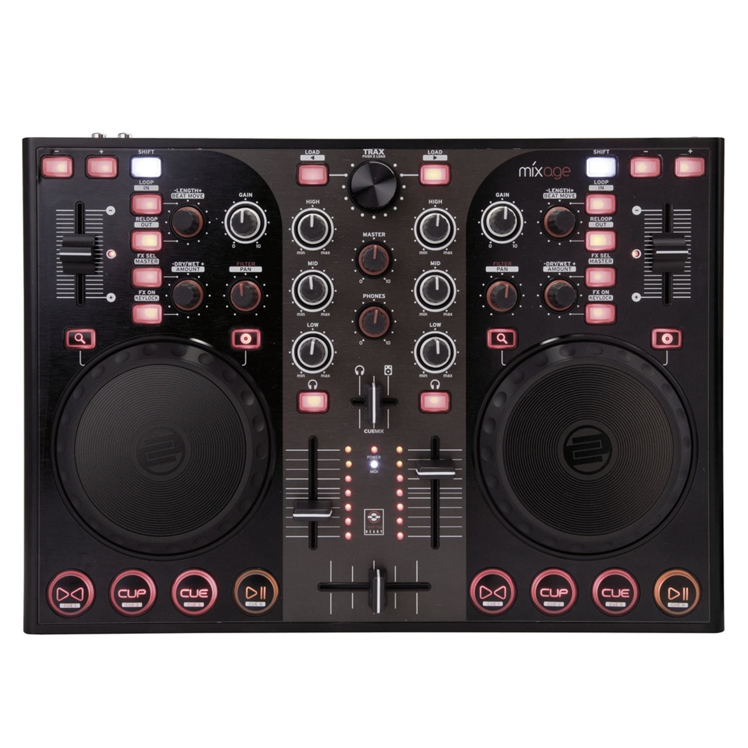 Reloop Mixage DJ Controller with Audio I/O - PSSL ProSound and Stage Lighting