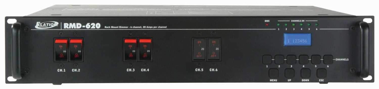 Elation RMD-620-UL Rack Mount 6 Ch Dimmer Pack - PSSL ProSound and Stage Lighting