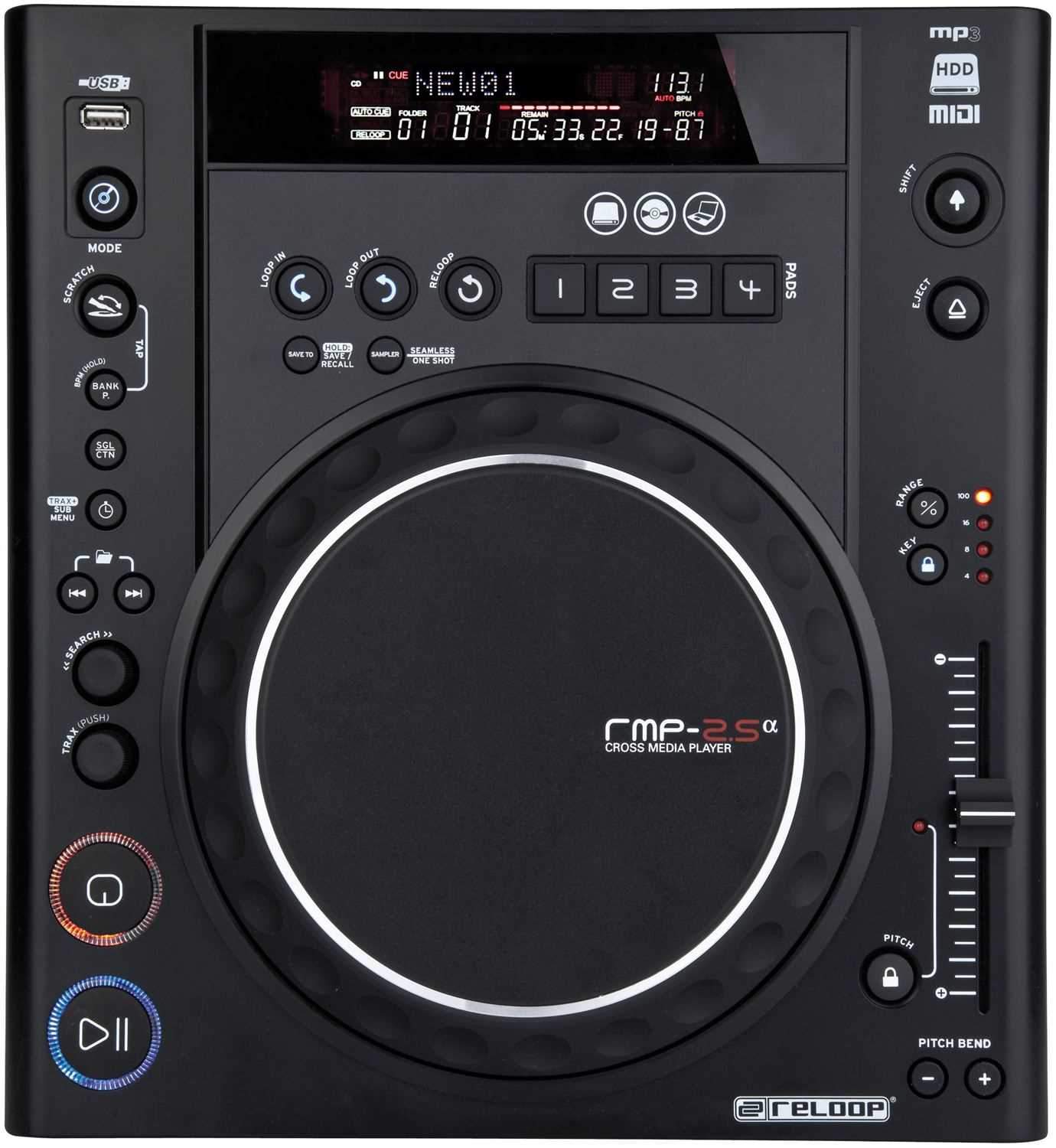 Reloop RMP 2.5 Alpha Table Top CD Player - PSSL ProSound and Stage Lighting